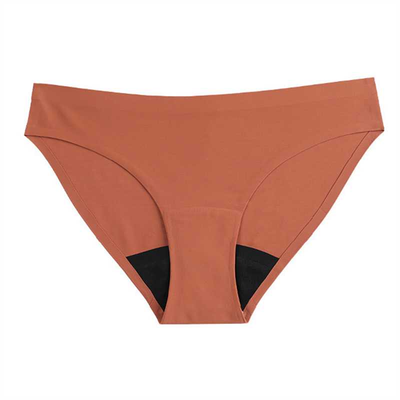 Leak Proof Conservative Low Waist Panties For Women Seamless Solid